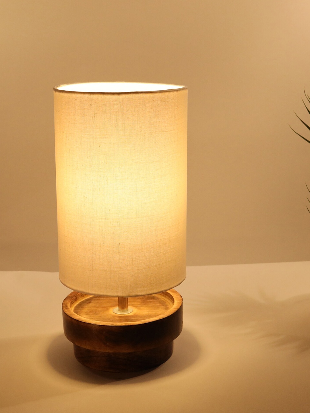

Homesake Black & White Contemporary Handcrafted Column Table Lamp with Shade