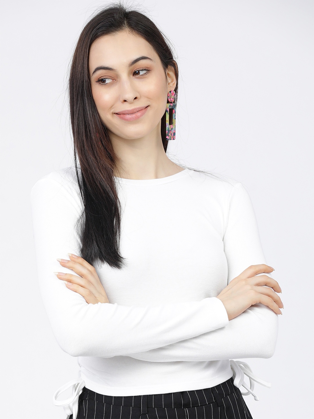 

Tokyo Talkies White Regular Top