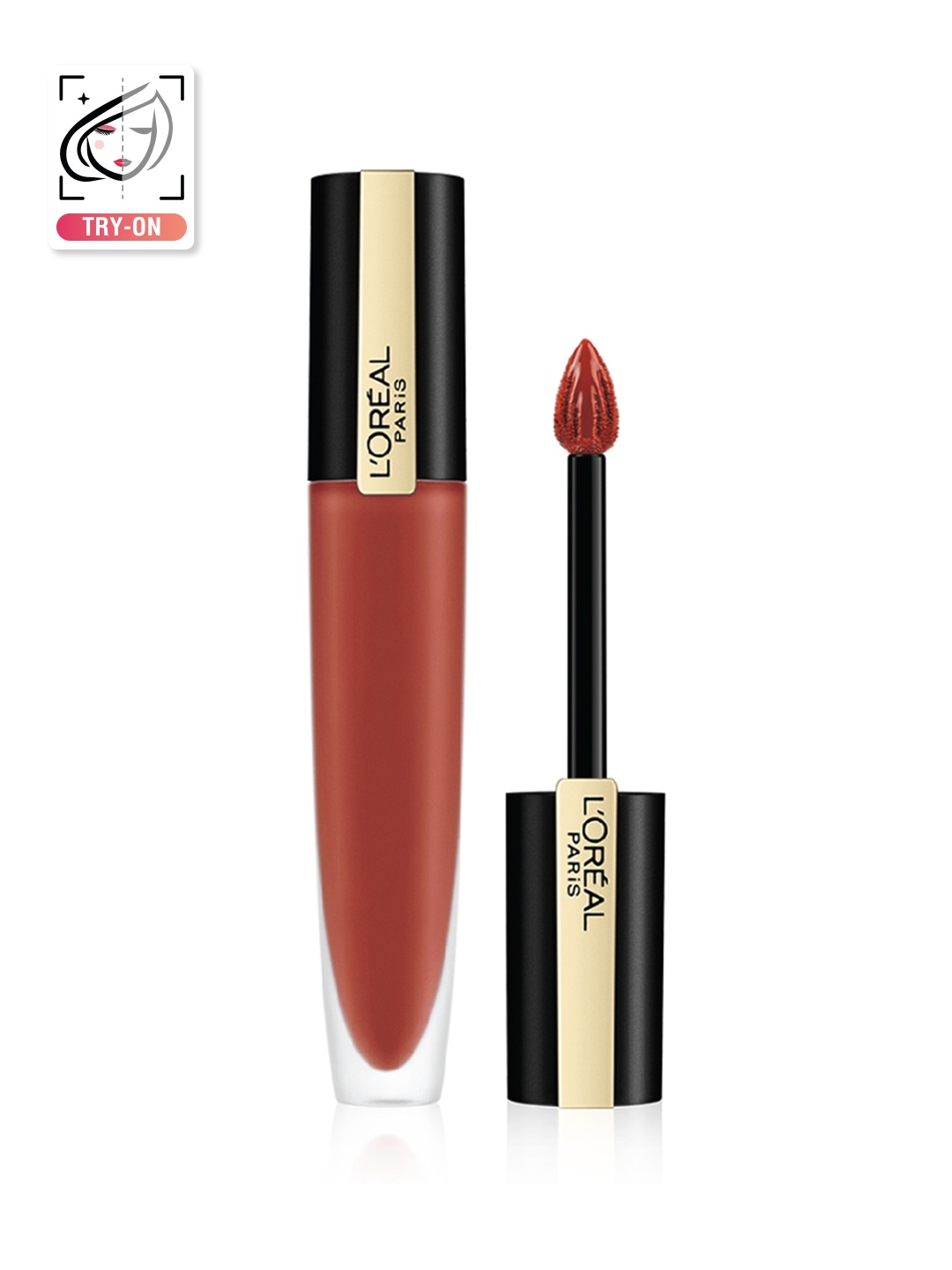 

LOreal Paris Rouge Signature Matte Liquid Lipstick 7ml - I Conquer 144, Brown