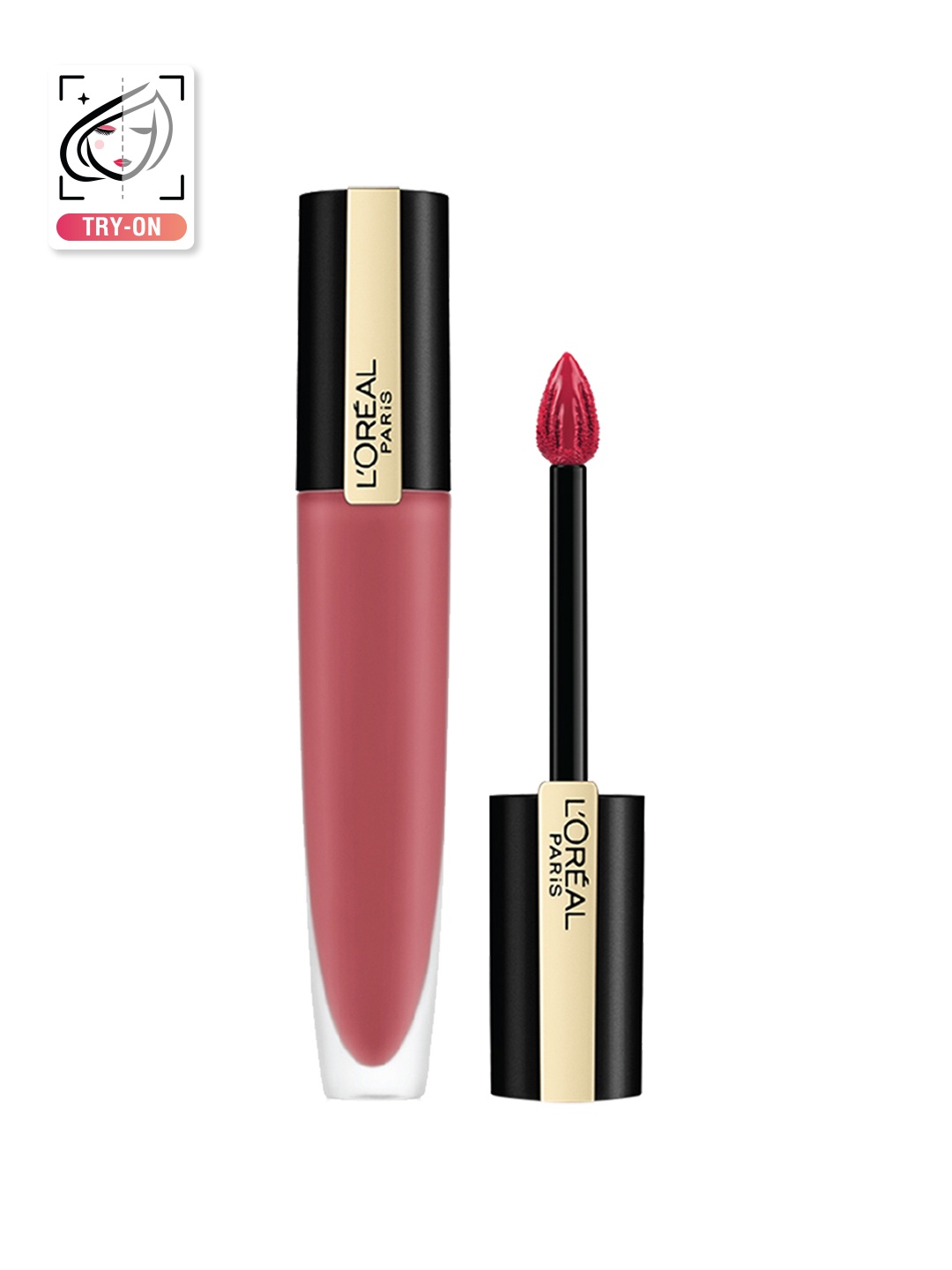 

LOreal Paris Rouge Signature Matte Liquid Lipstick- Liberate 143, 7ml, Pink