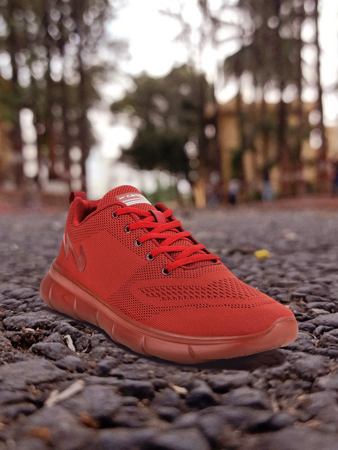 

Campus Men Red Mesh Running Shoes