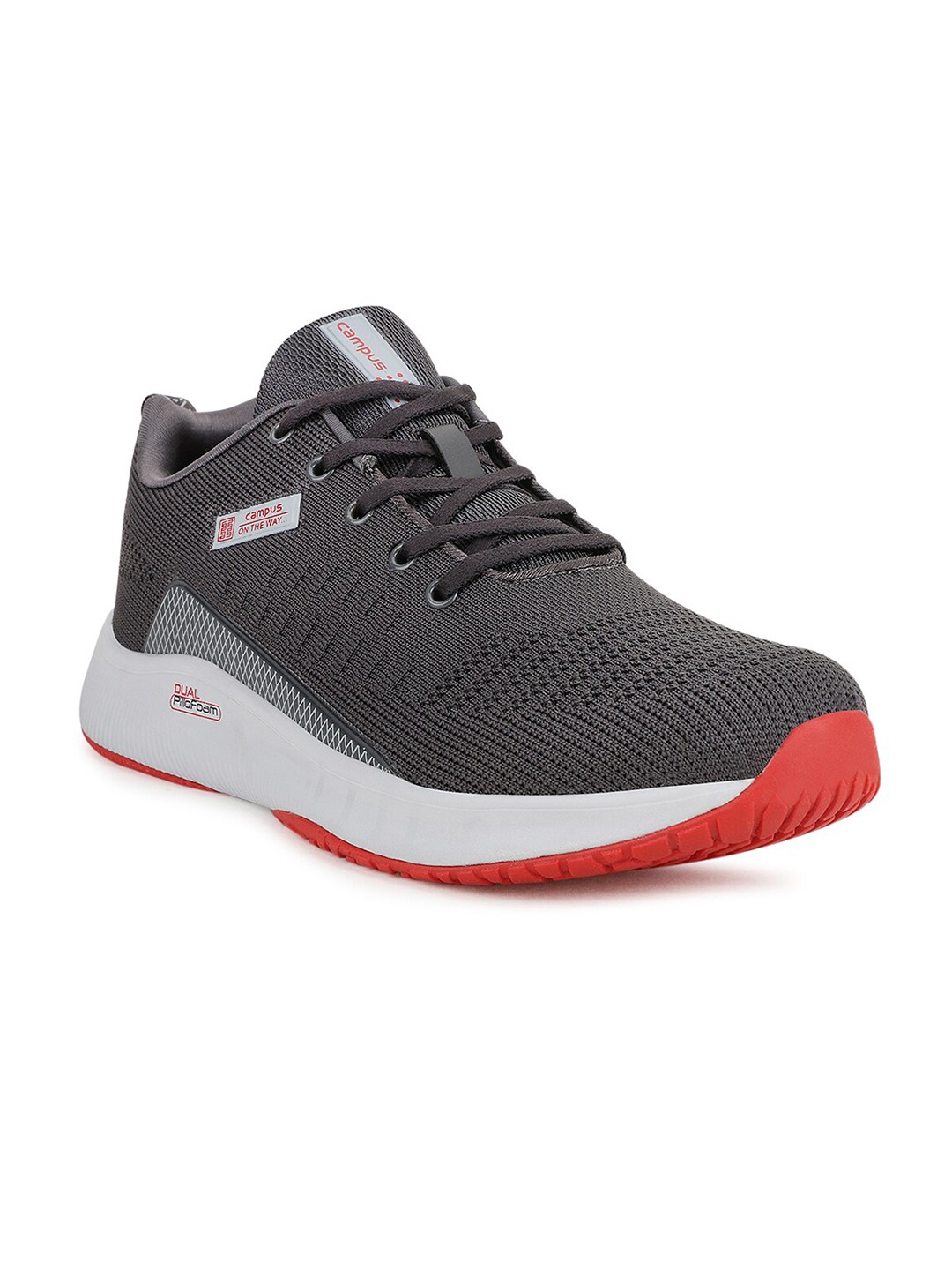 

Campus Men Grey Mesh Running Shoes