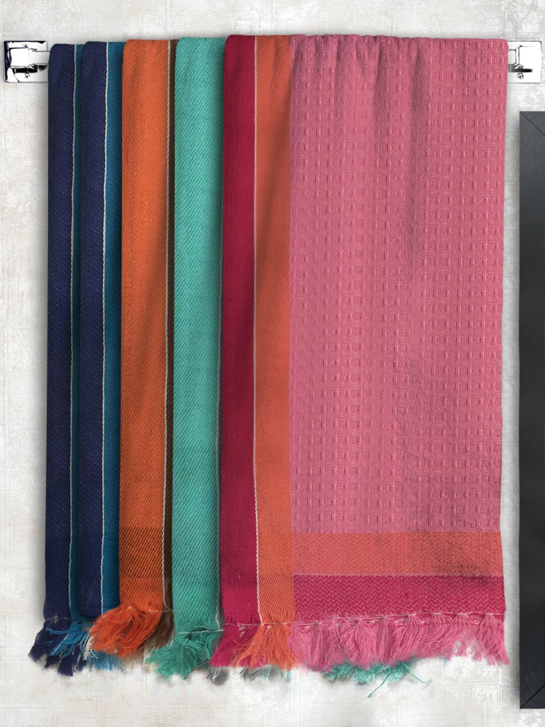 

Athom Trendz Multi Set of 5 Cotton Bath Towels