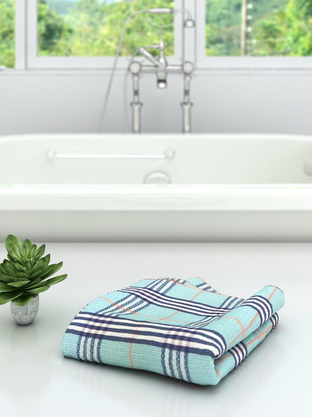 

Athom Trendz Blue High Absorbant Bath Towel