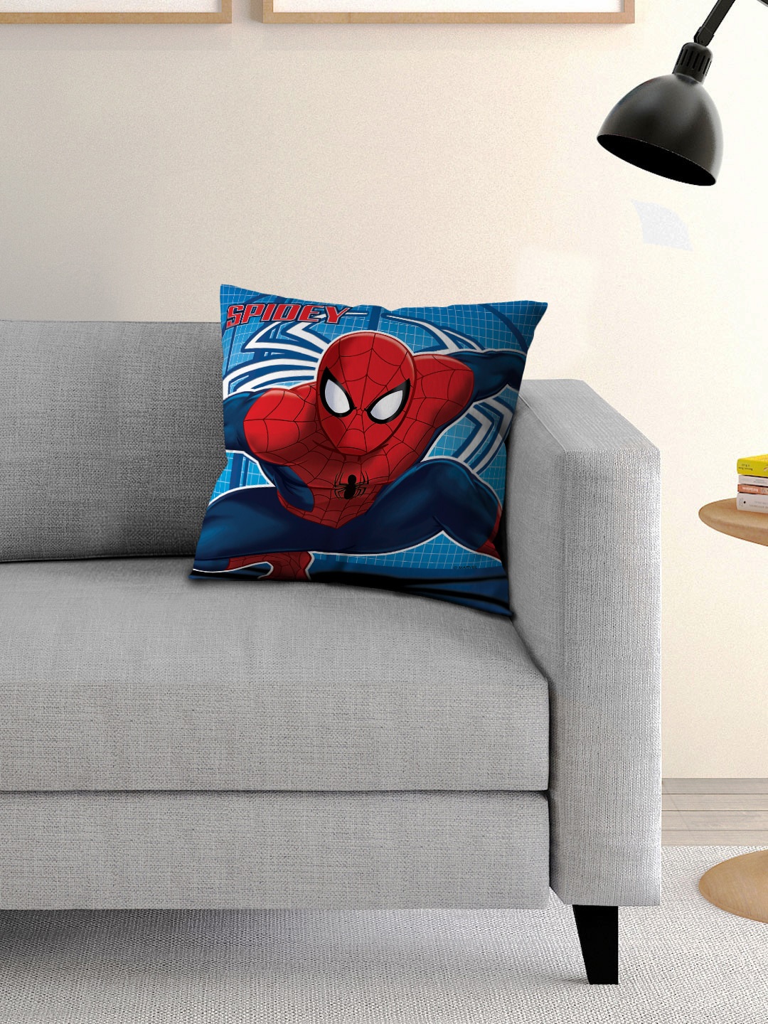 

Marvel Kids Blue & Red Spider Man Printed Cushion With Cover
