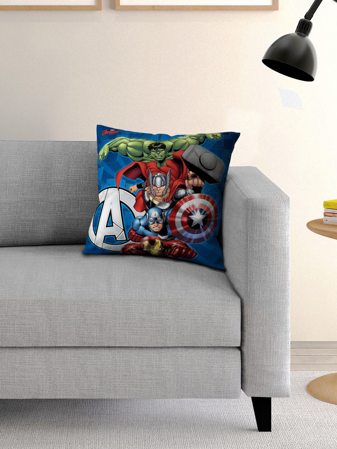 

Marvel Kids Red & Blue Avengers Printed Filled Cushion With Cover