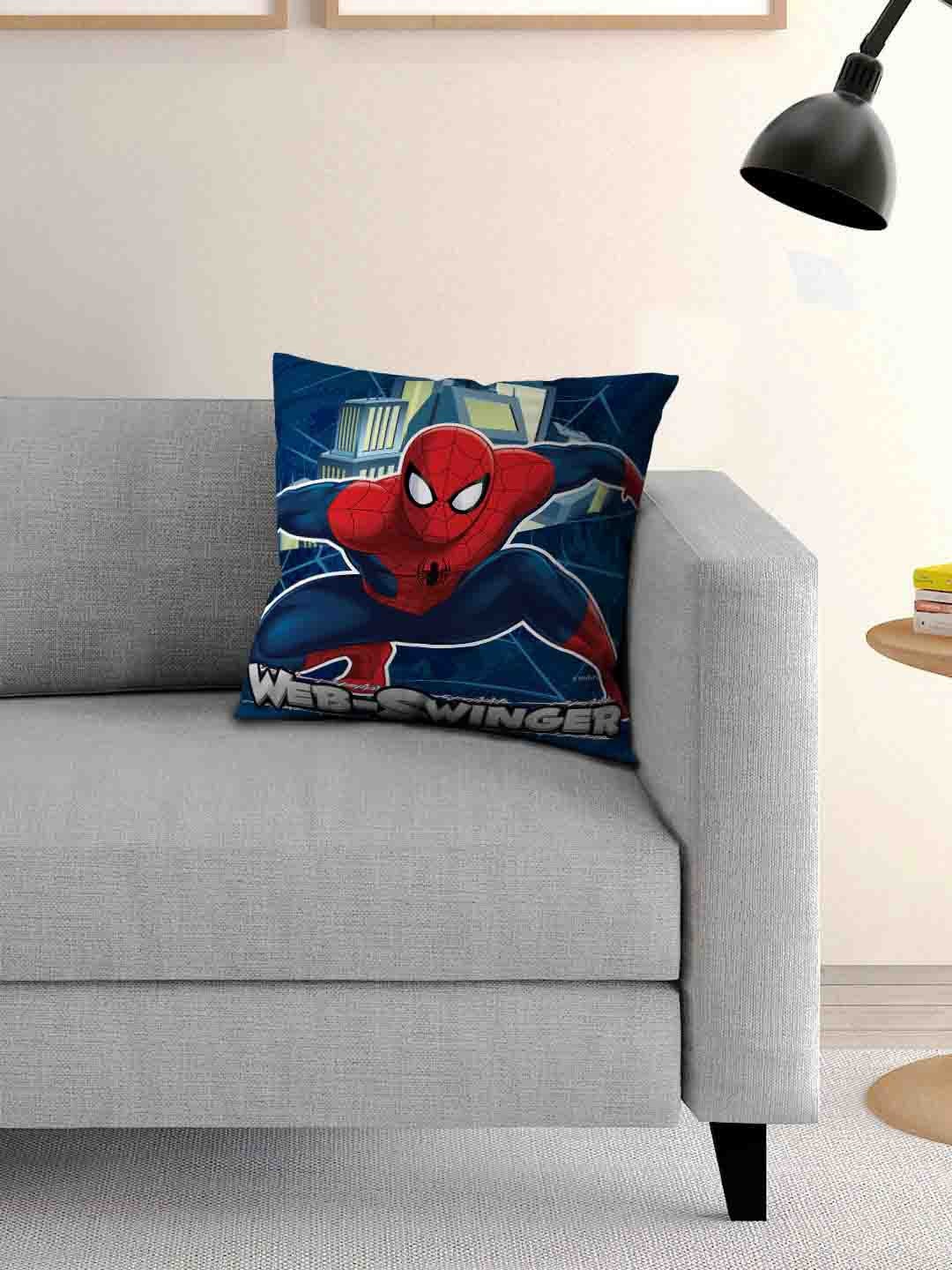 

Marvel Kids Blue & Red Spiderman Printed Filled Square Cushion With Cover