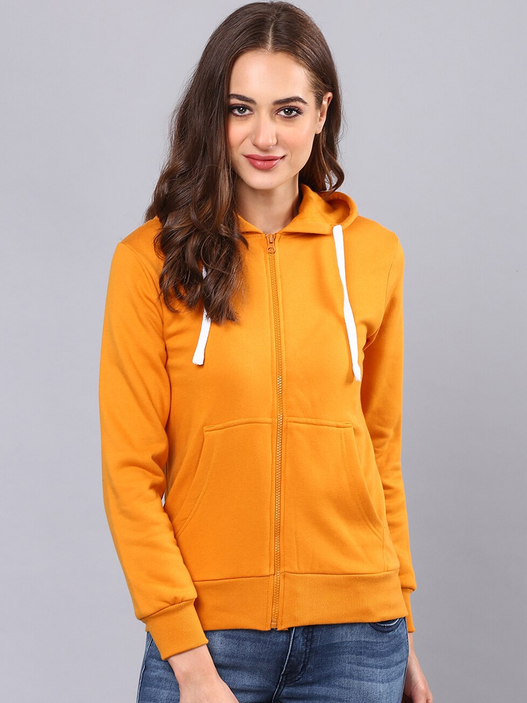 

Campus Sutra Women Mustard Sweatshirt