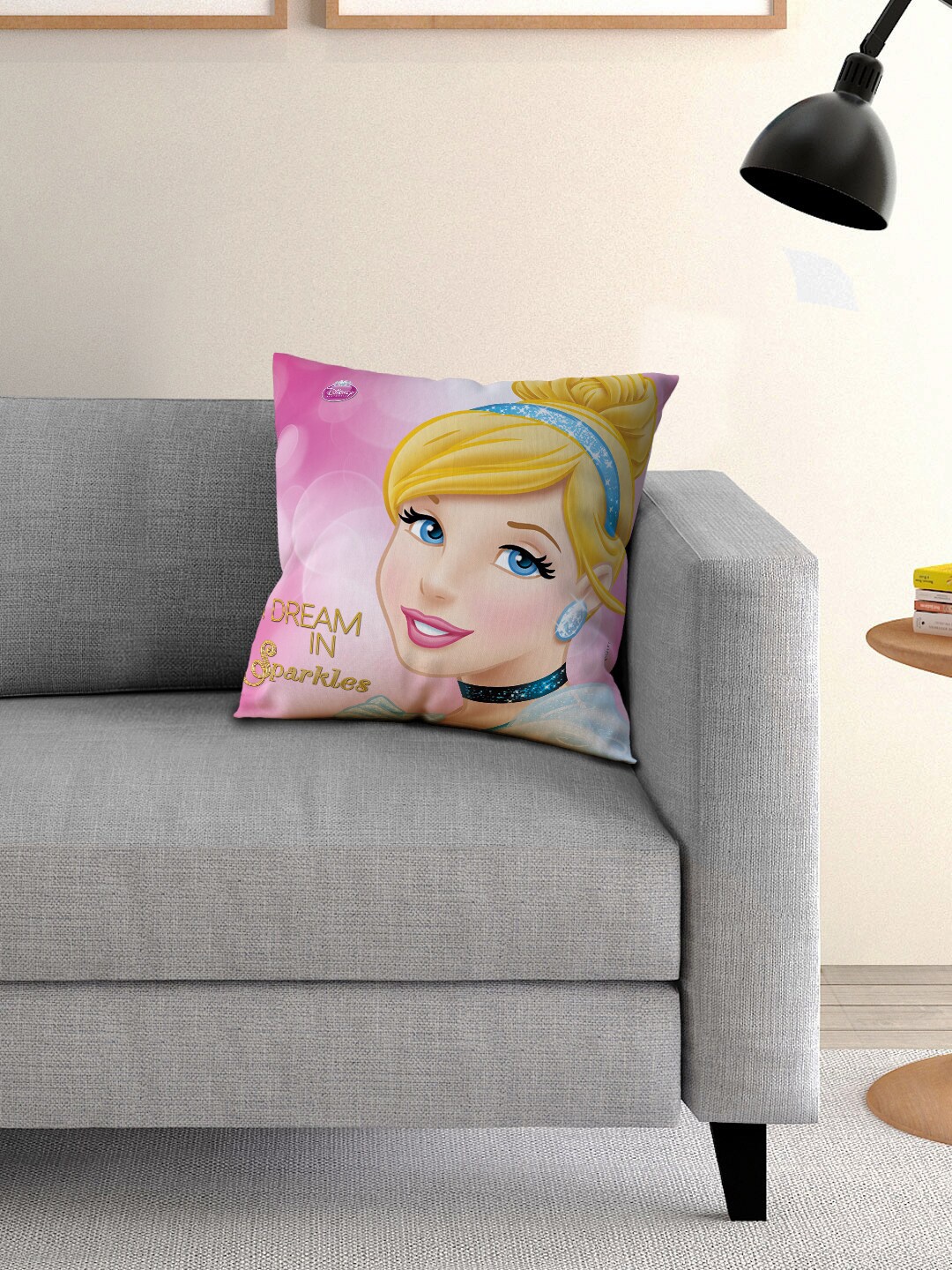 

Disney Multicoloured Set of Single Cartoon Character Printed 40x40 cm Square Cushion Cover, Multi