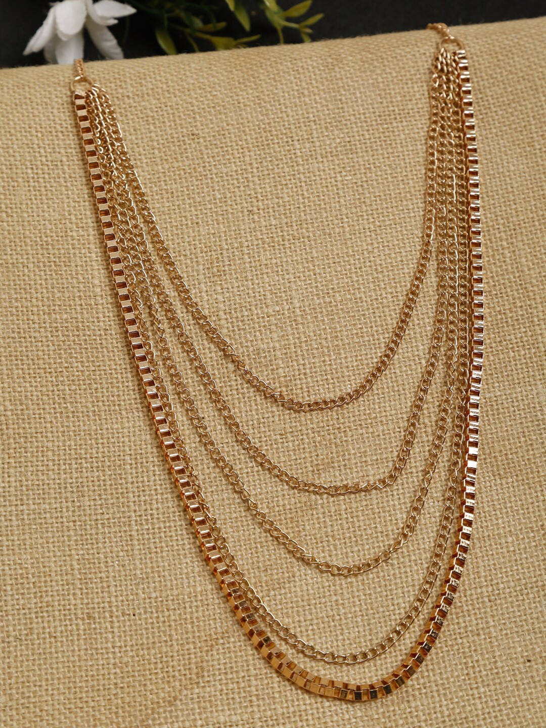 

NEUDIS Gold-Toned Gold-Plated Layered Necklace
