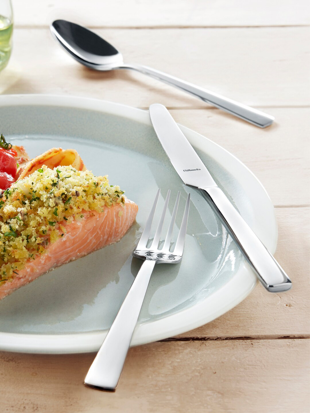 

Amefa Pack Of 24 Silver Ventura Stainless Steel Cutlery Set