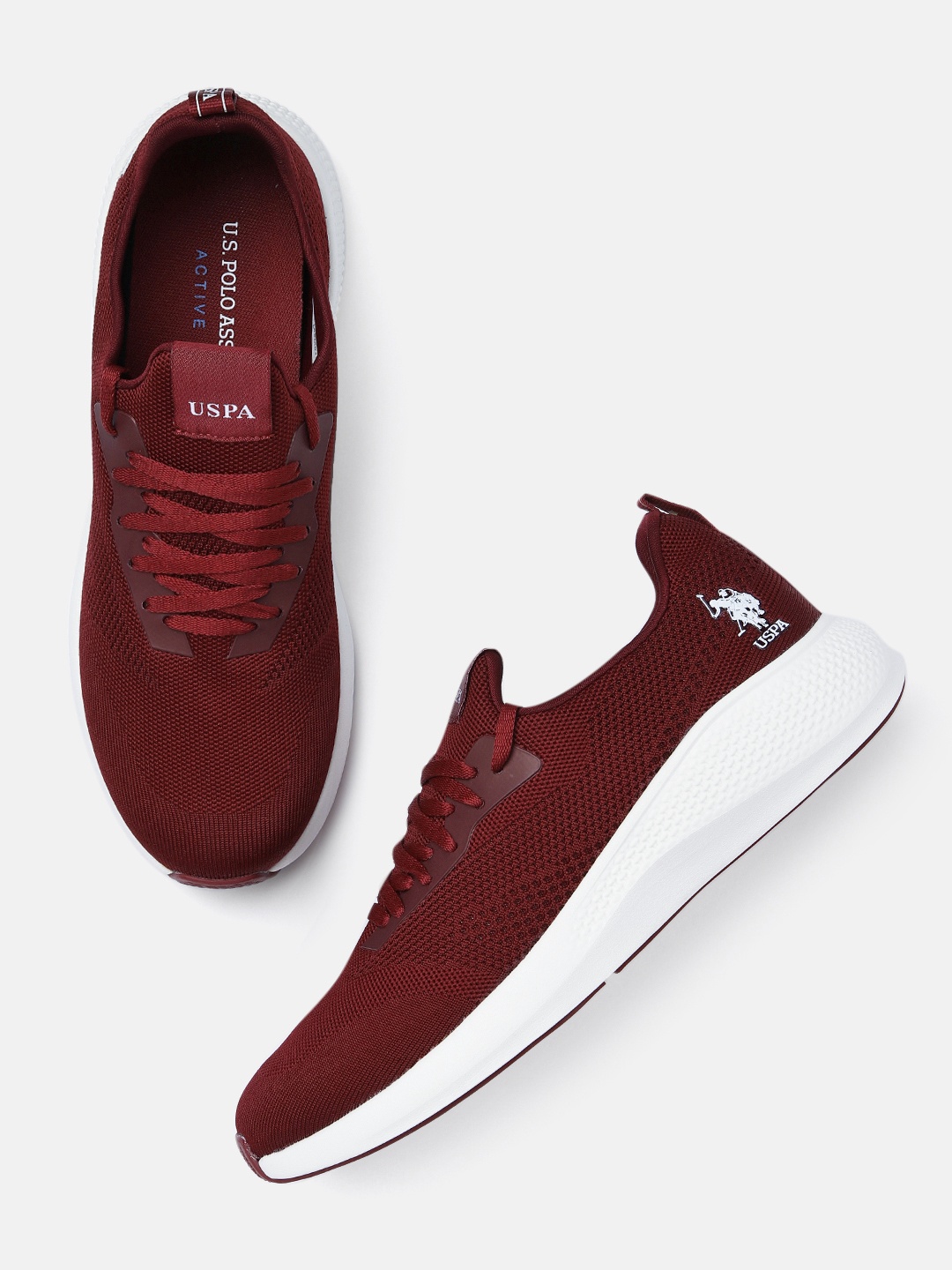 

U.S. Polo Assn. Men Burgundy Lebron 2.0 Walking Shoes