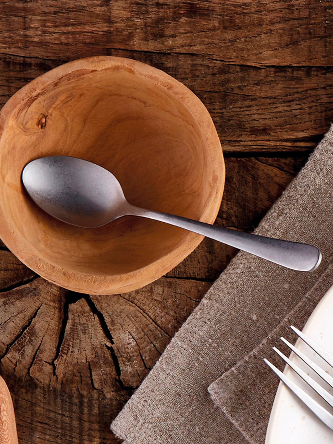 

Amefa 12 Pieces Silver-Toned Pieces Stainless Steel Matte Spoon Set