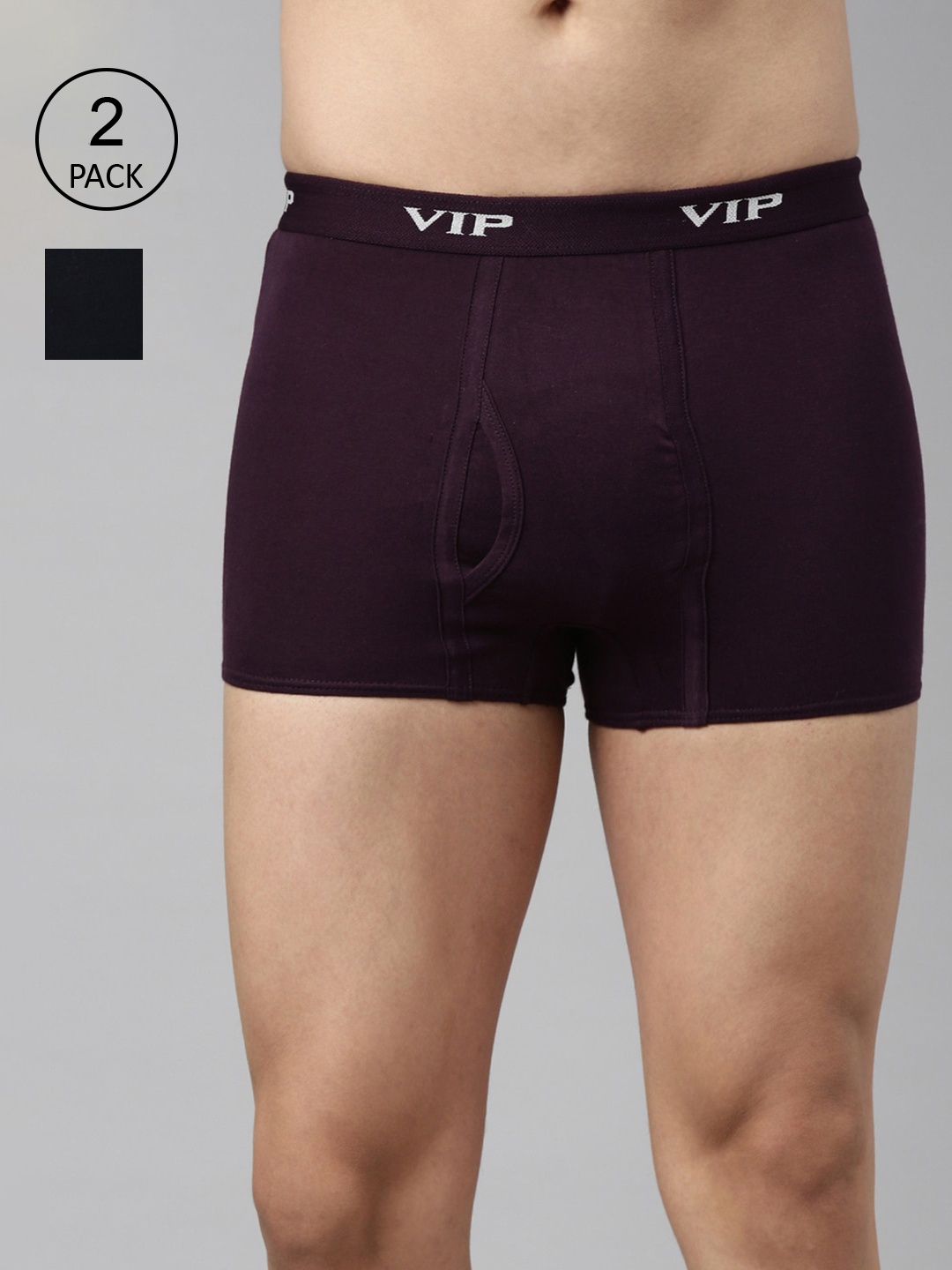 

VIP Men Pack Of 2 Assorted Pure Cotton Trunks PUNCHP1_80