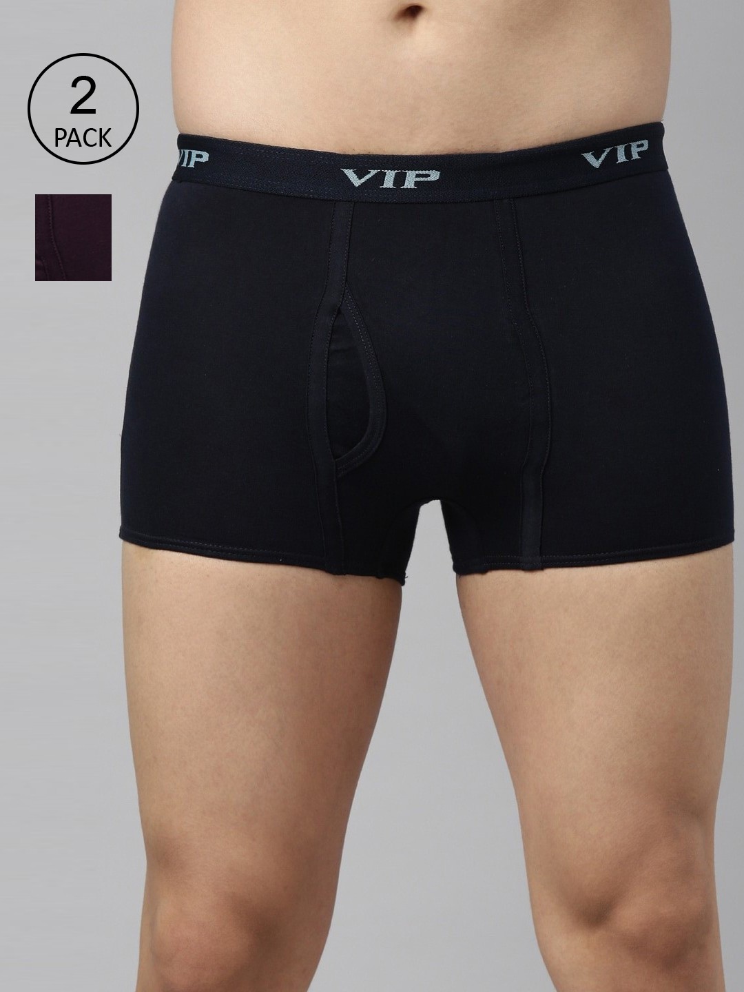

VIP Men Pack Of 2 Assorted Pure Cotton Trunks PUNCHP1_95