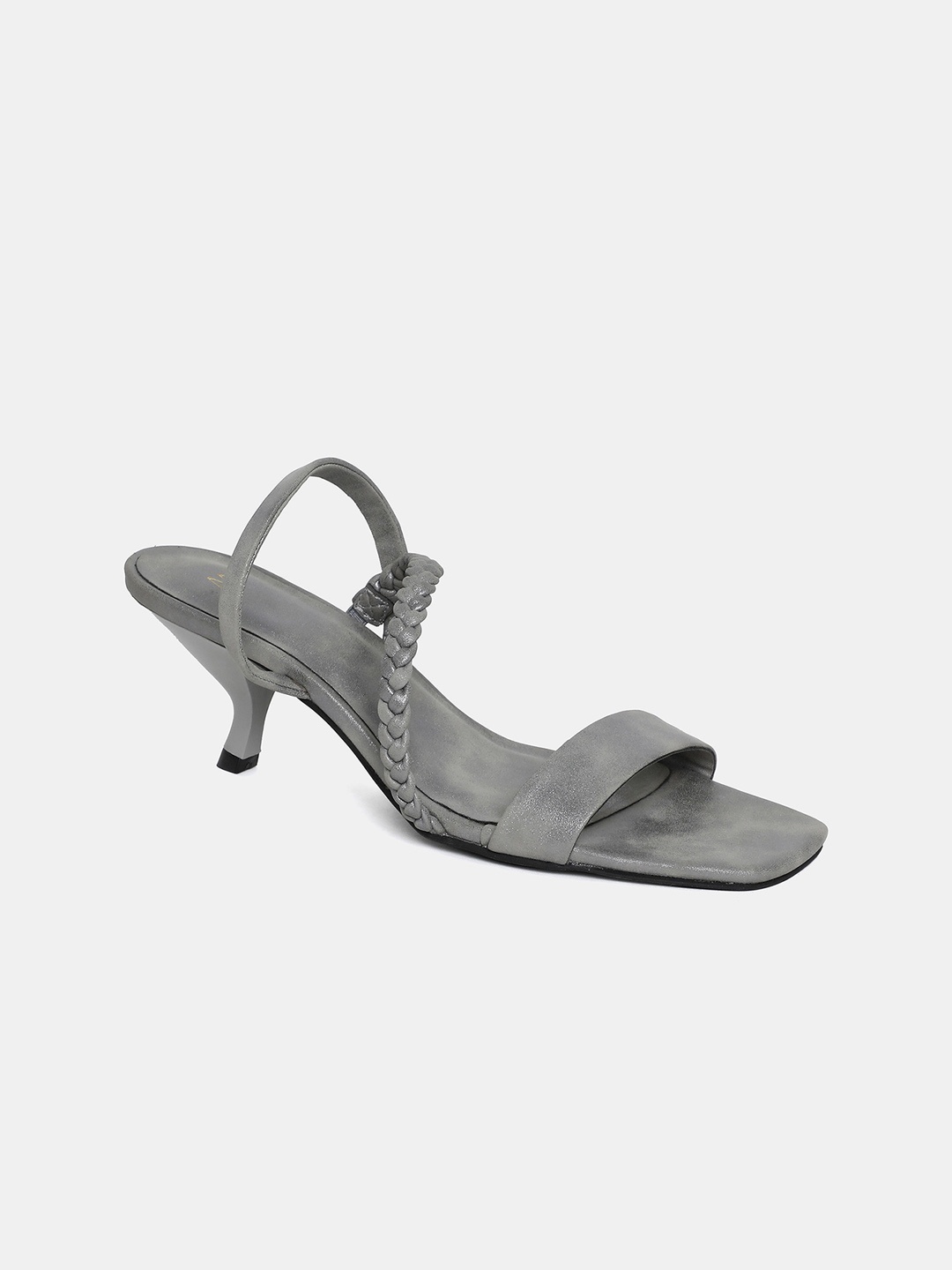 

W Grey Colourblocked PU Sandals
