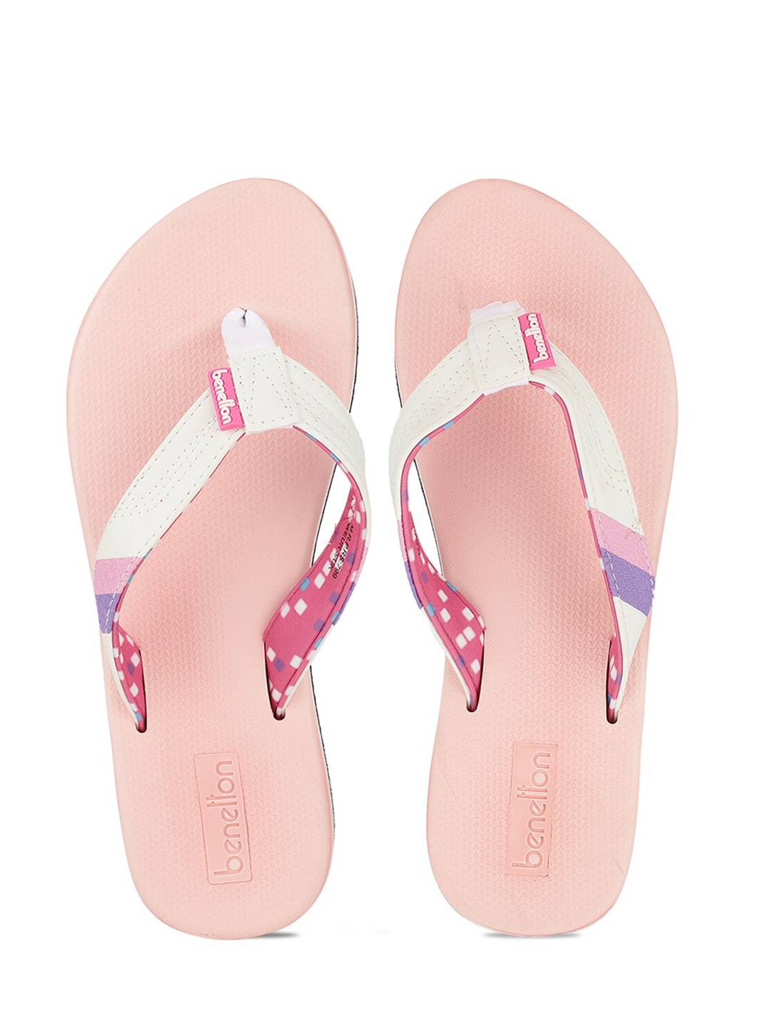 

United Colors of Benetton Women Pink Rubber Thong Flip-Flops