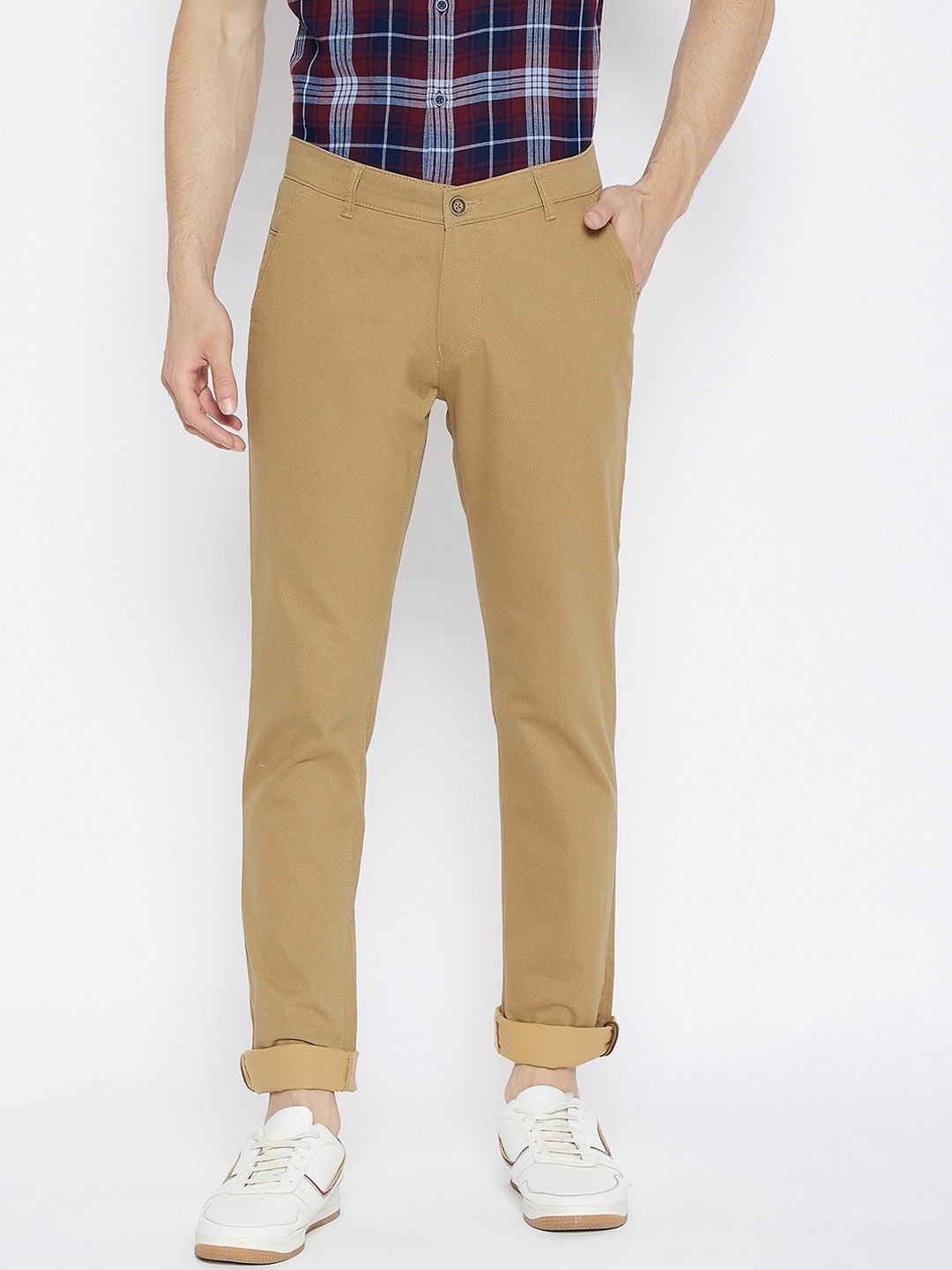 

Crimsoune Club Men Khaki Slim Fit Trousers