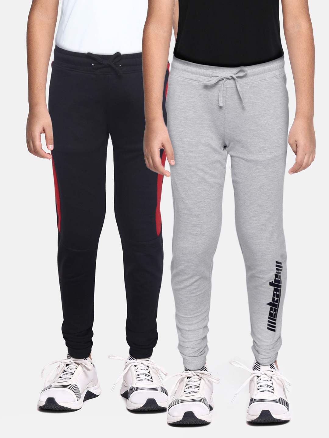

YK Basics Boys Pack of 2 Solid Track Pants, Black