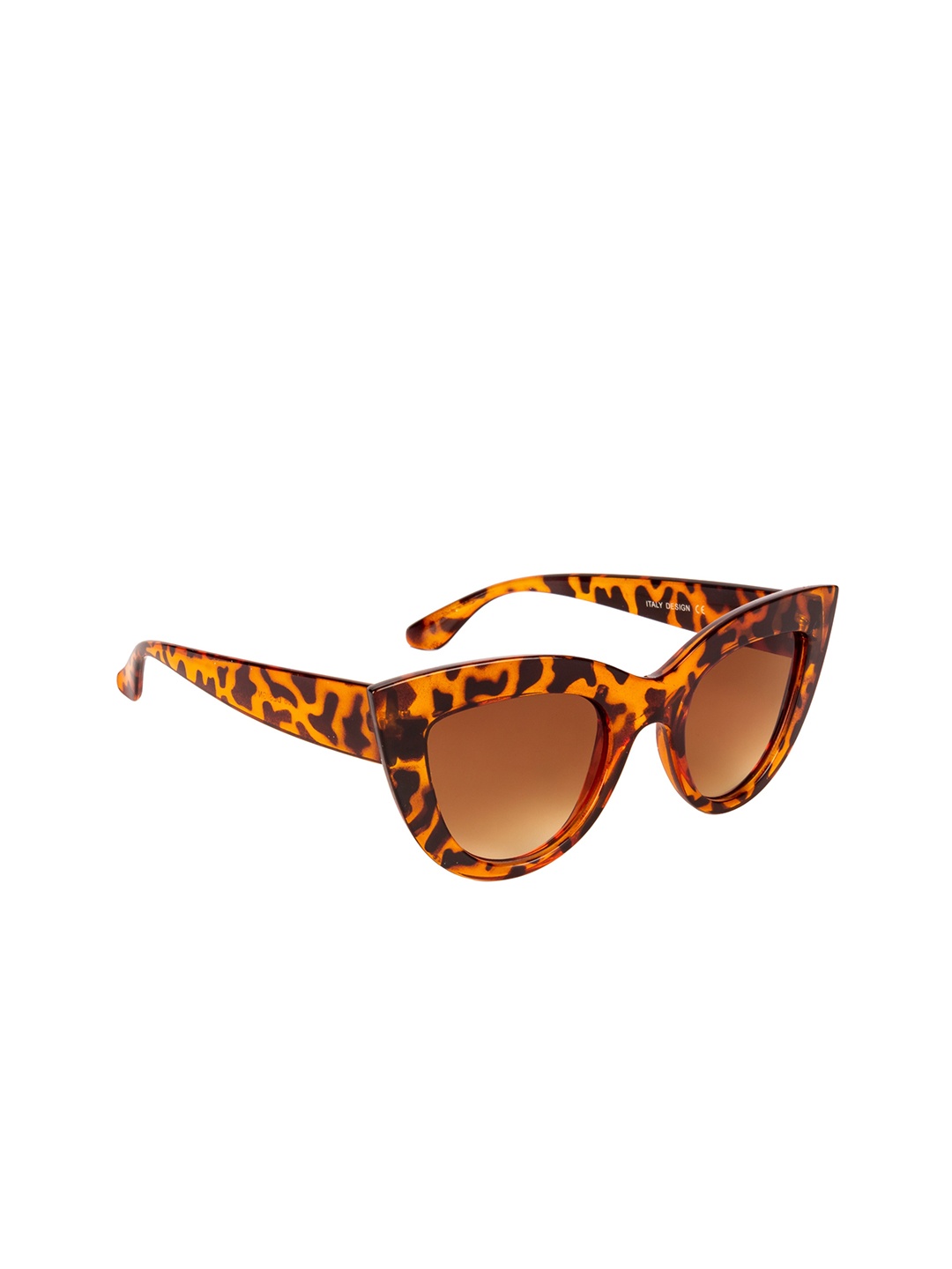 

NuVew Women Brown Lens & Brown Cateye Sunglasses with UV Protected Lens