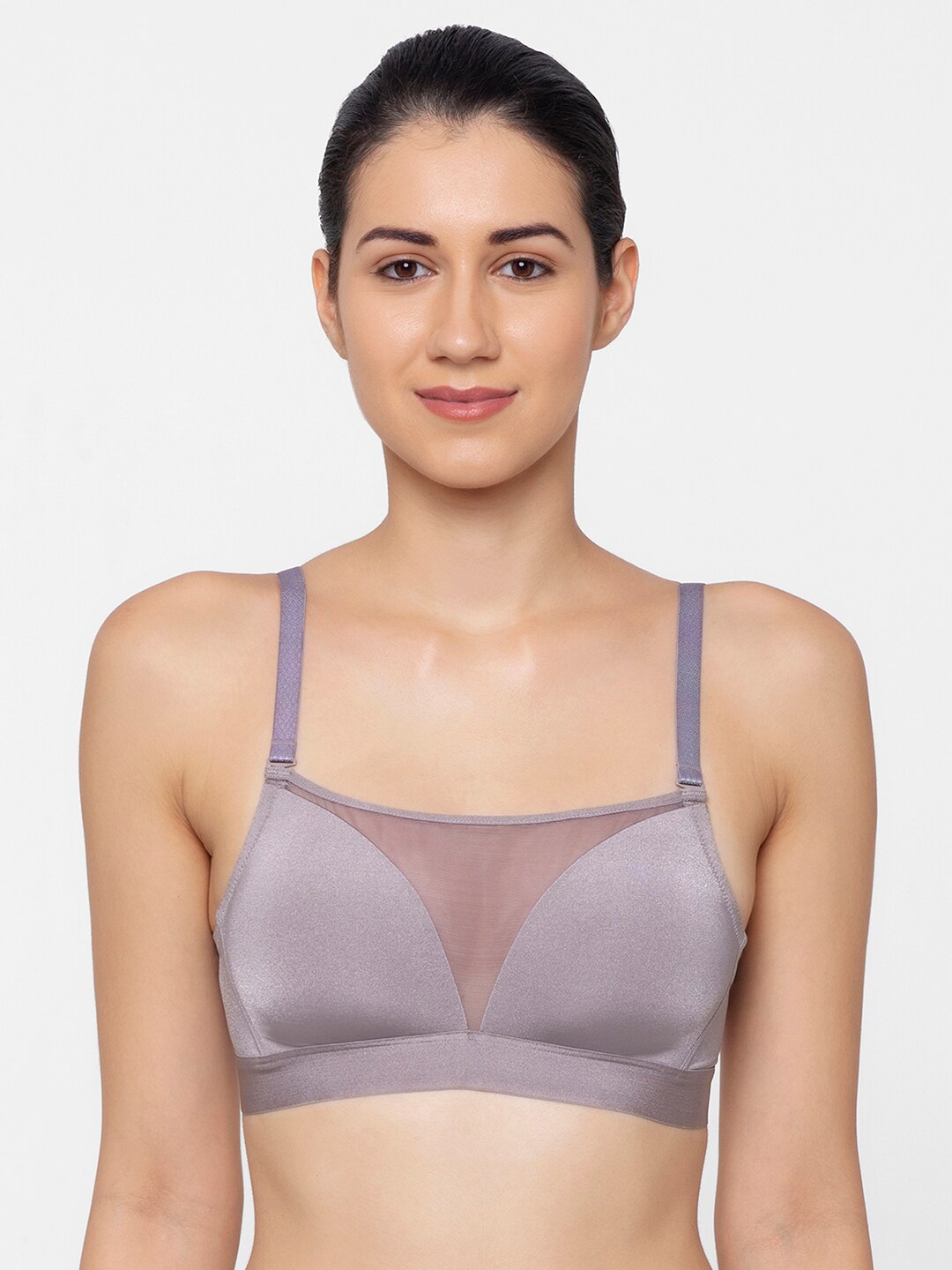 

Triumph Mesh T-Shirt Bra Padded Wireless Seamless T-shirt Bra, Grey