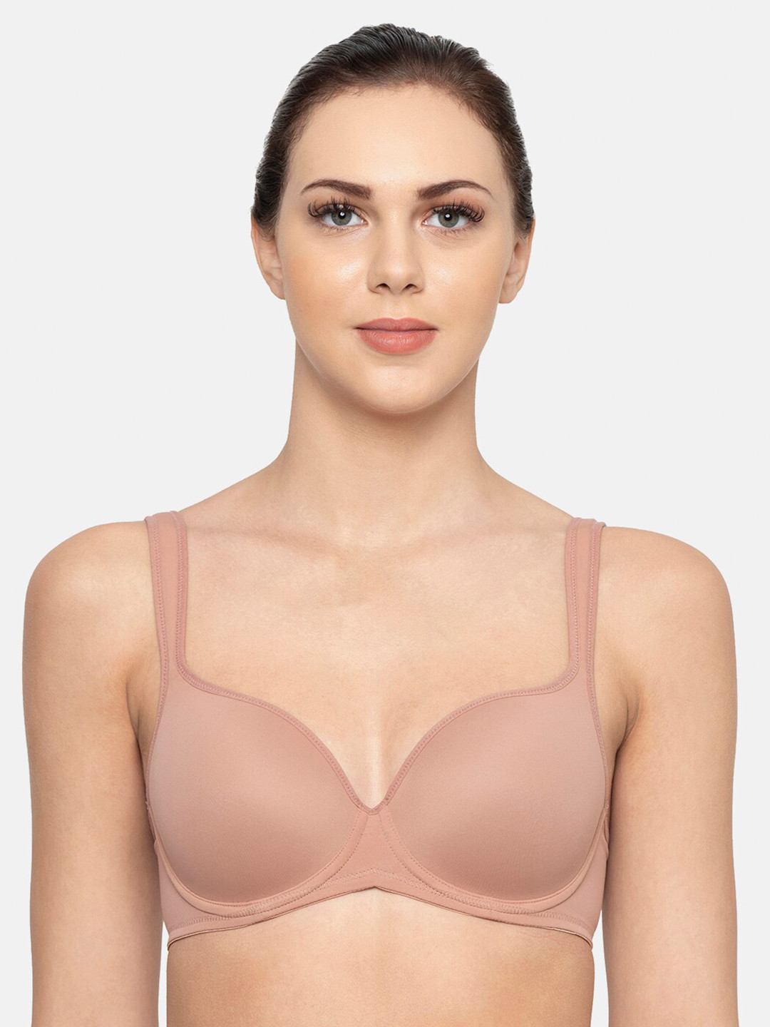 

Triumph T-Shirt Bra 39 Padded Wired Seamless T-shirt Bra, Brown