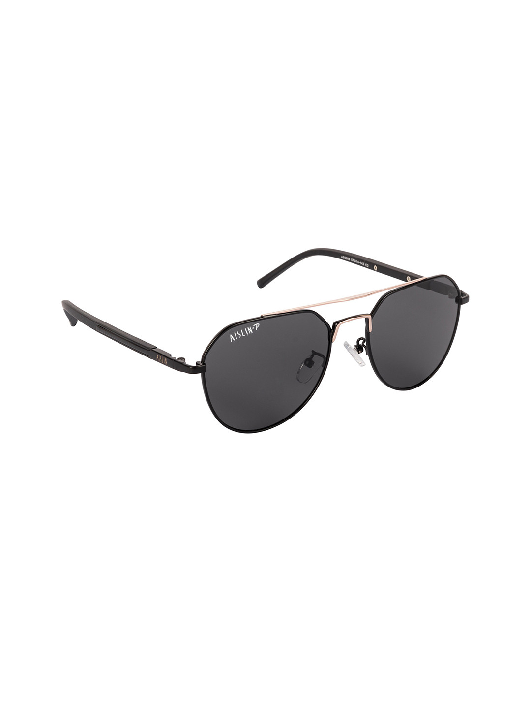

AISLIN Unisex Polarized Aviator Sunglasses, Black