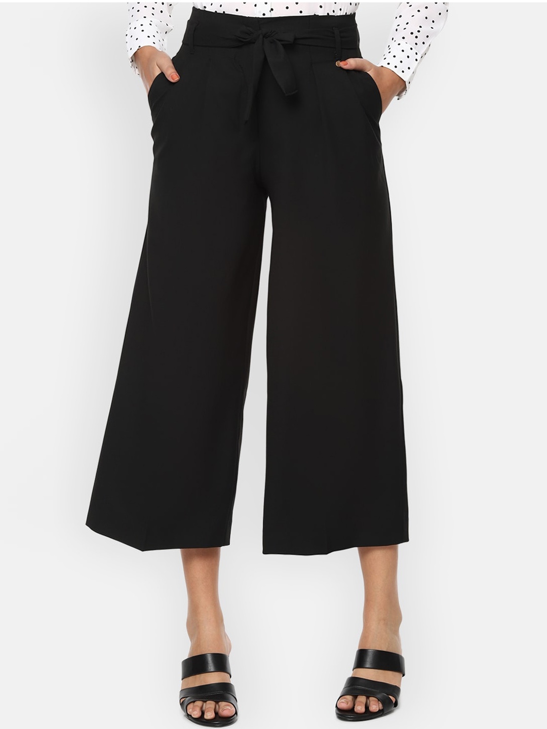 

Van Heusen Woman Women Black Culottes Trousers