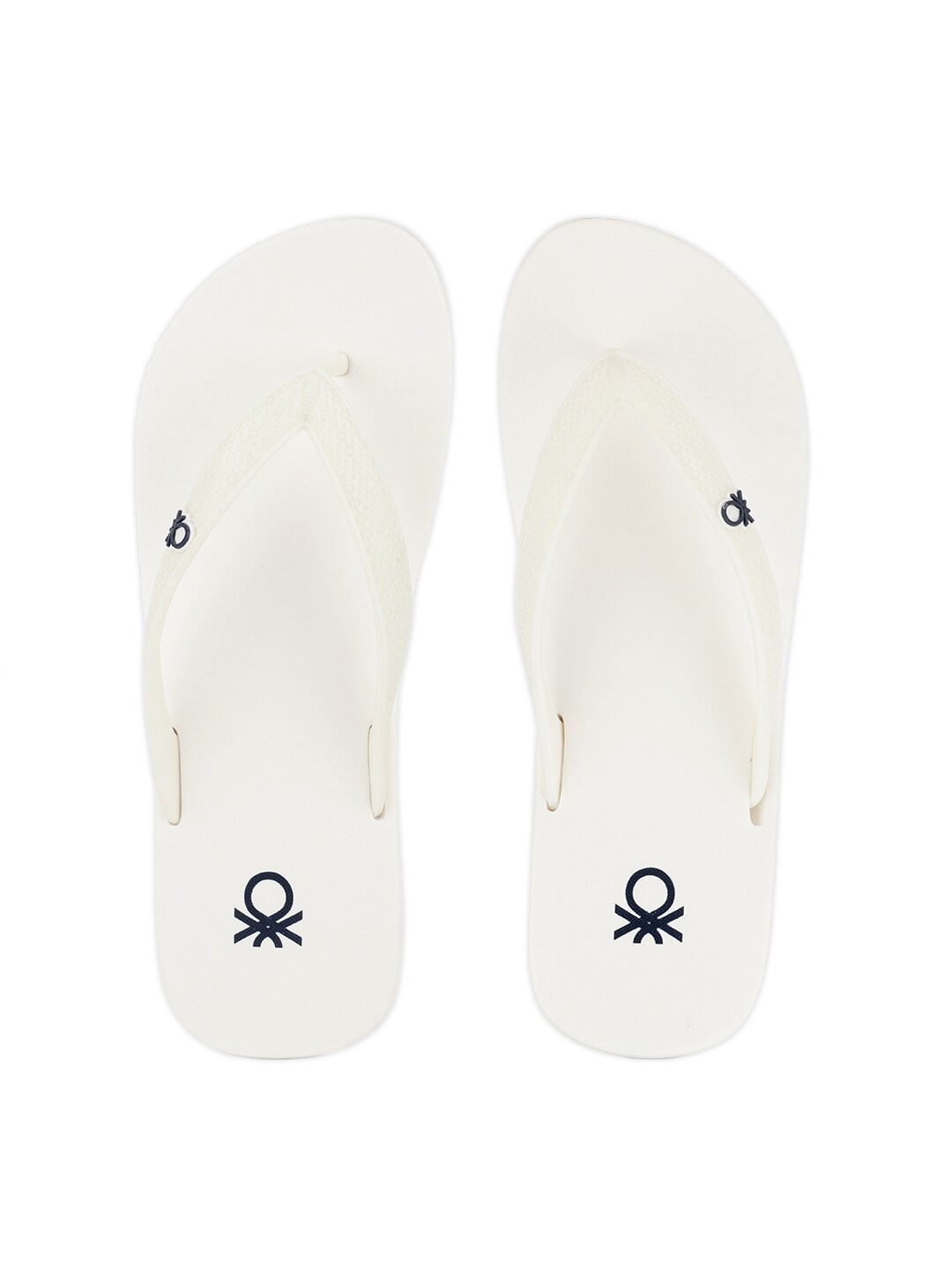 

United Colors of Benetton Women White Thong Flip-Flops