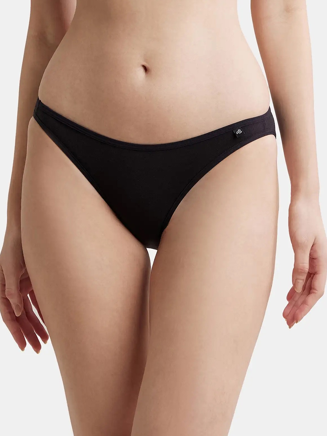 

Jockey Super Combed Cotton StayFresh Low Waist Bikini-SS02, Black