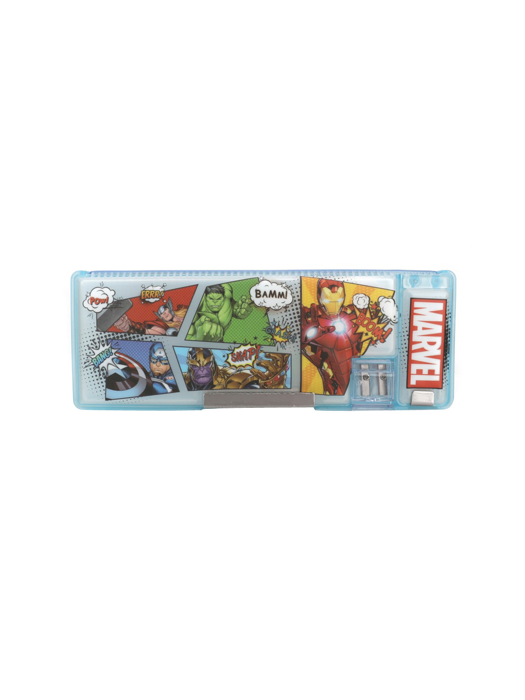 

Marvel Boys Blue & Green Avengers Printed Magnetic Pencil Box