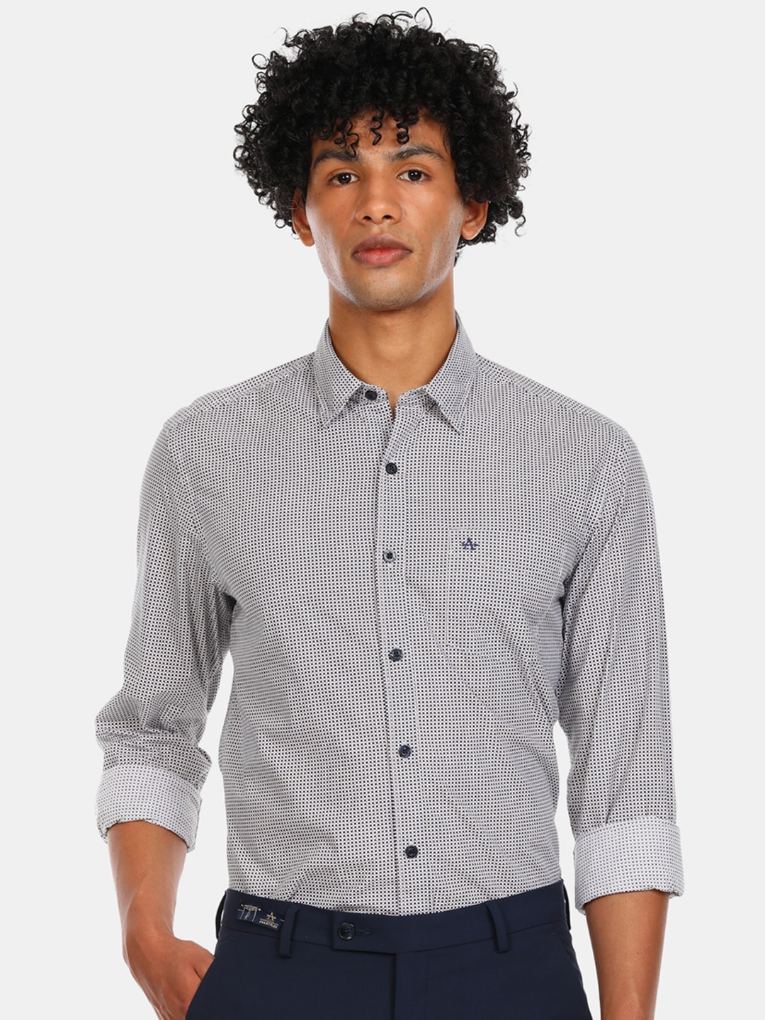 

Arrow Sport Men White Printed Casual Shirt
