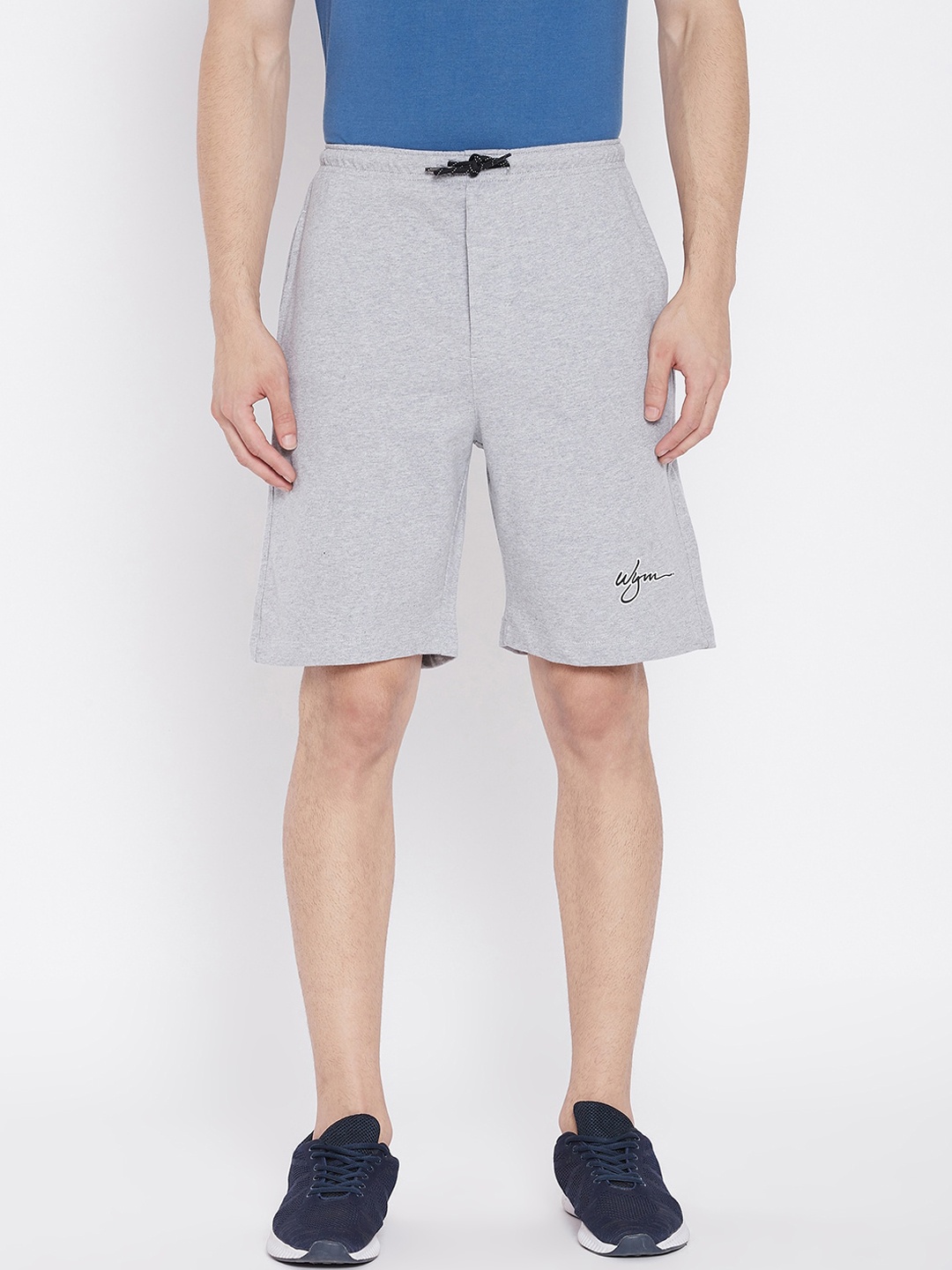 

Wear Your Mind Men Grey Mid-Rise Sports Shorts
