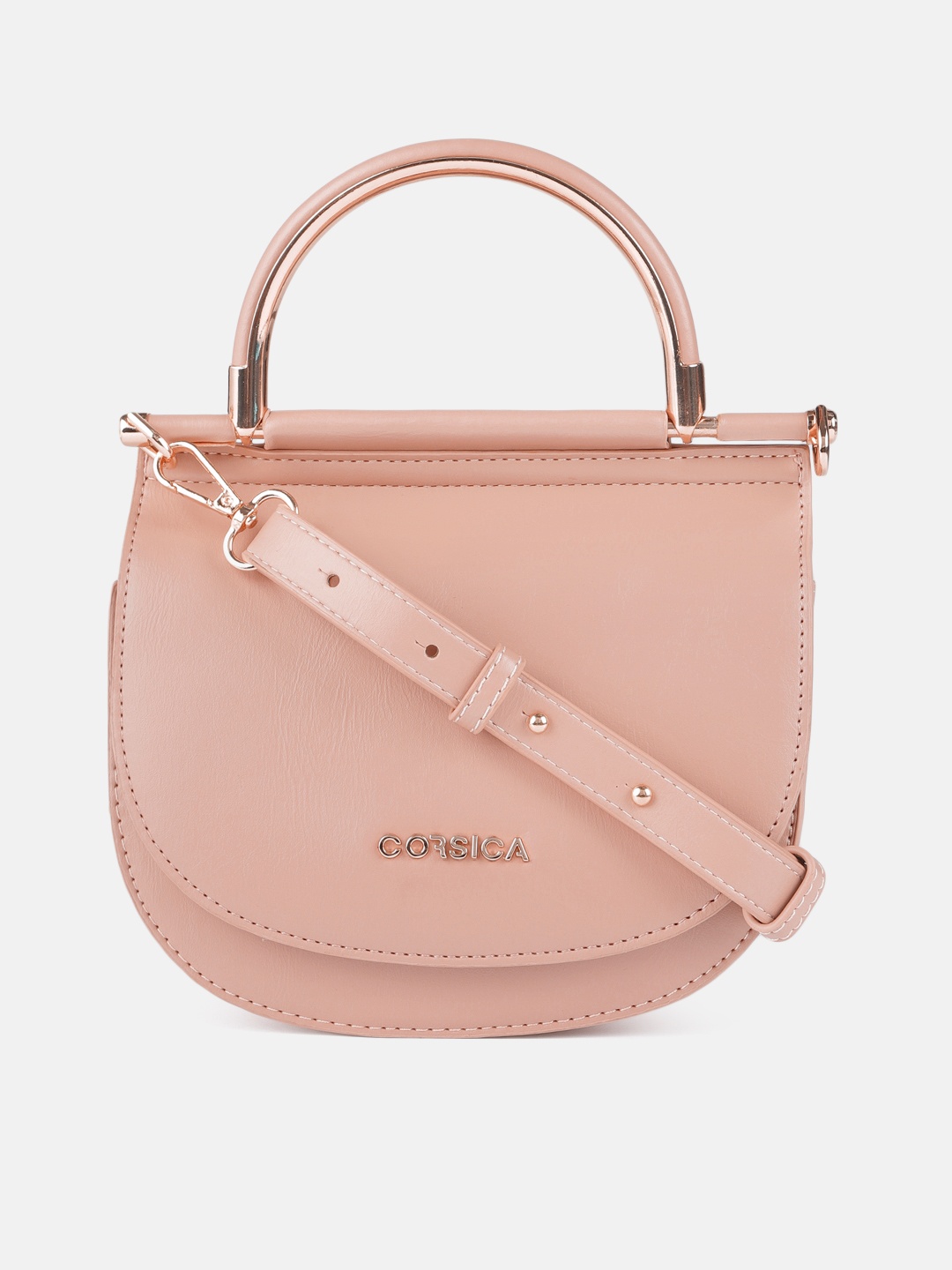 

CORSICA Pink Structured Handheld Bag