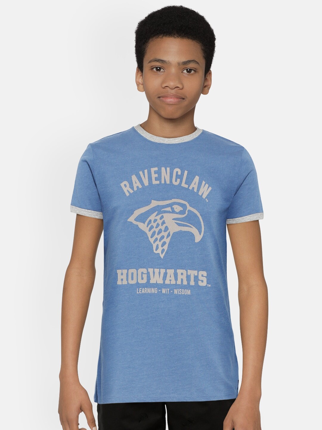 

Marks & Spencer Boys Blue & Grey Harry Potter Print T-shirt
