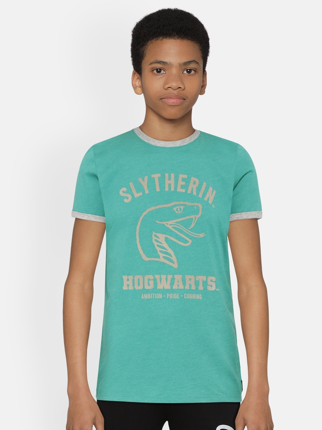 

Marks & Spencer Boys Sea Green & Grey Harry Potter Print T-shirt