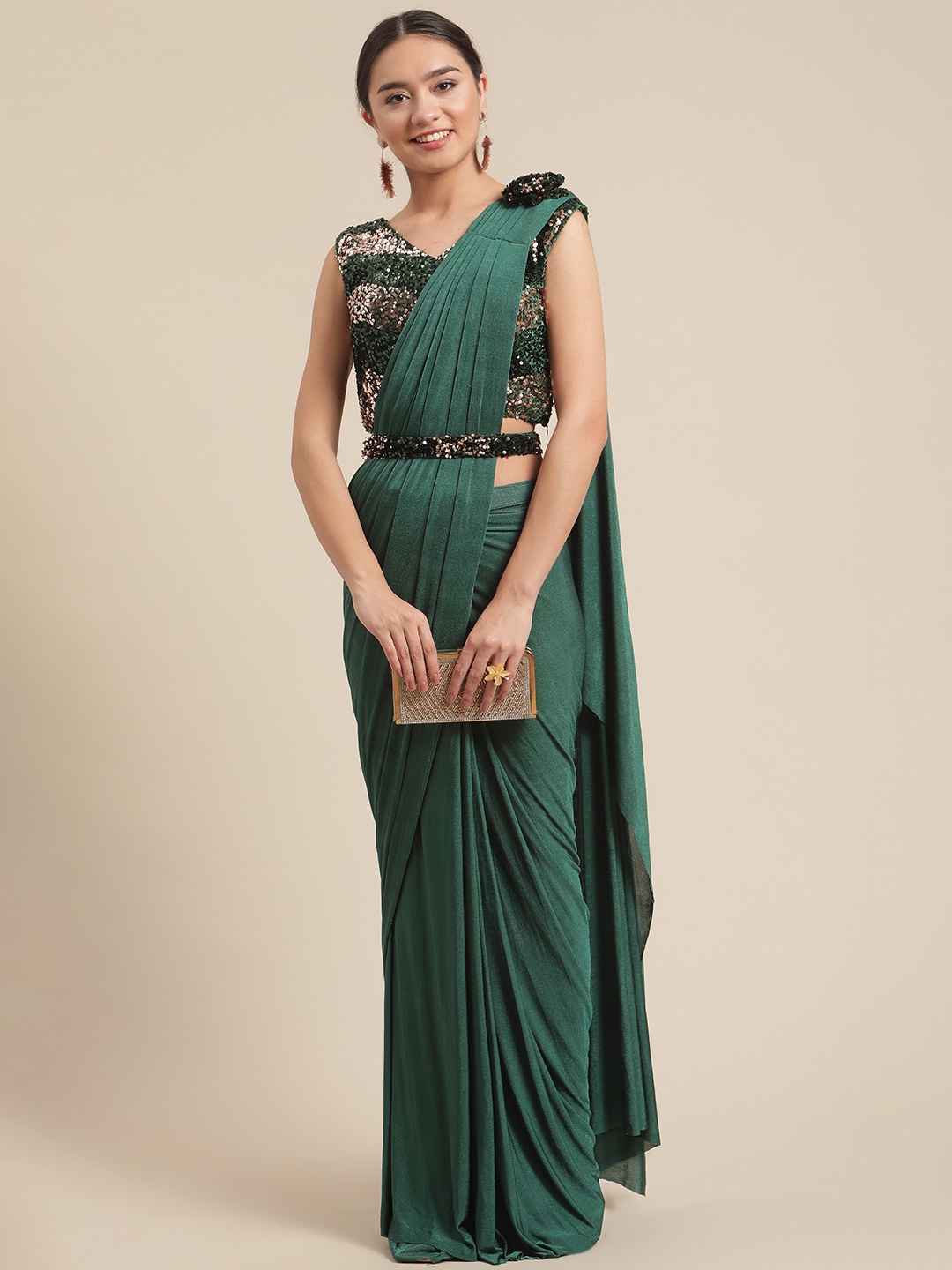 

Grancy Green Ready to Wear Saree