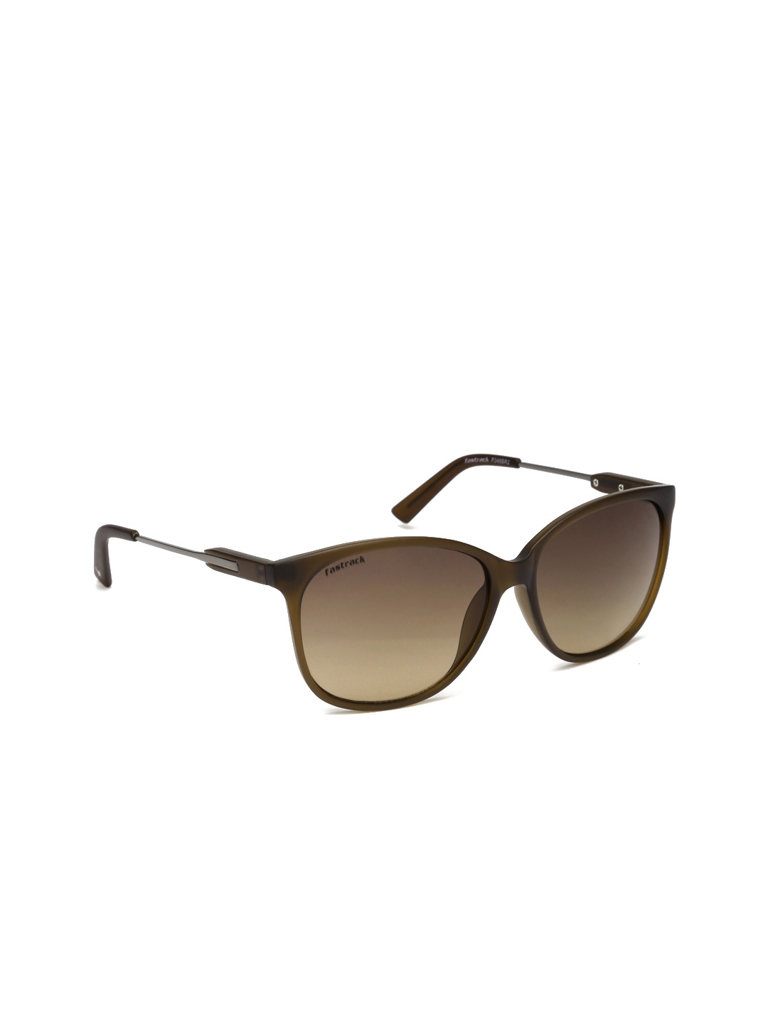 

Fastrack Men Wayfarer Sunglasses P346BR2, Brown