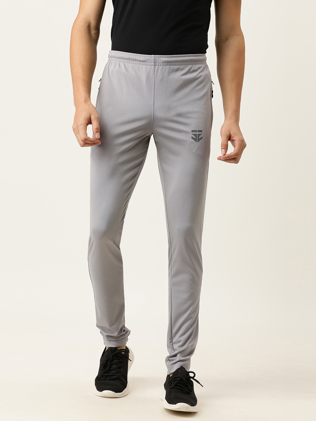 

Sports52 wear Men Grey Solid Slim Fit Track Pants