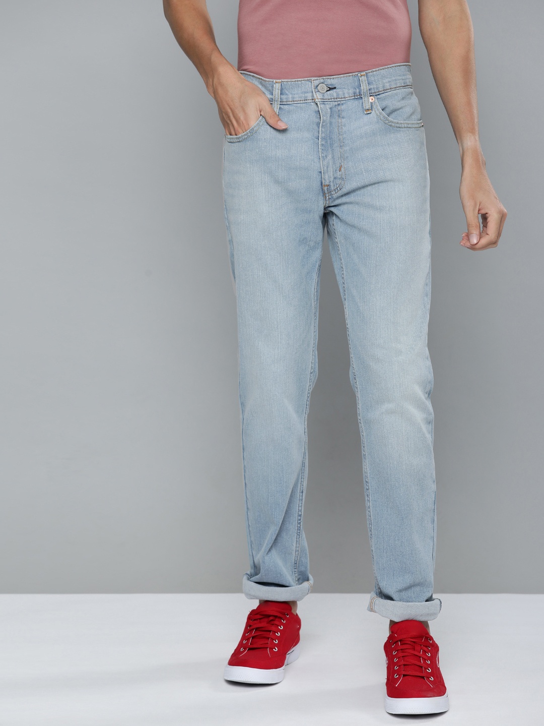 

Levis Men Blue Mid-Rise Slim Fit Heavy Fade Stretchable Jeans