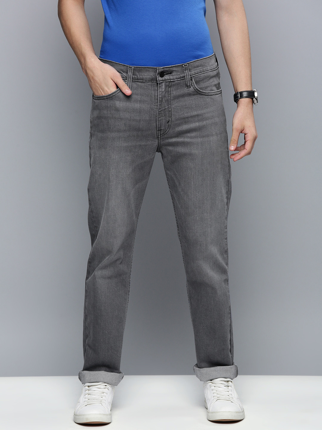 

Levis Men Grey 511 Slim Fit Light Fade Stretchable Jeans