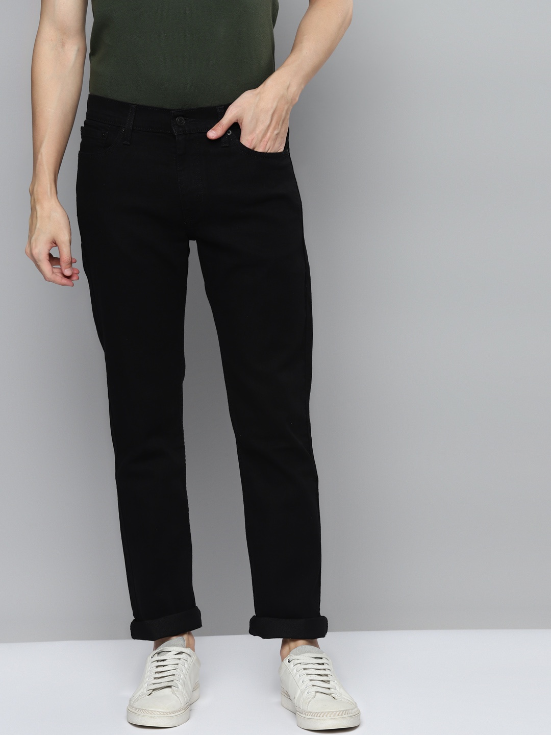 

Levis Men Black Slim Fit Waterless Stretchable Jeans