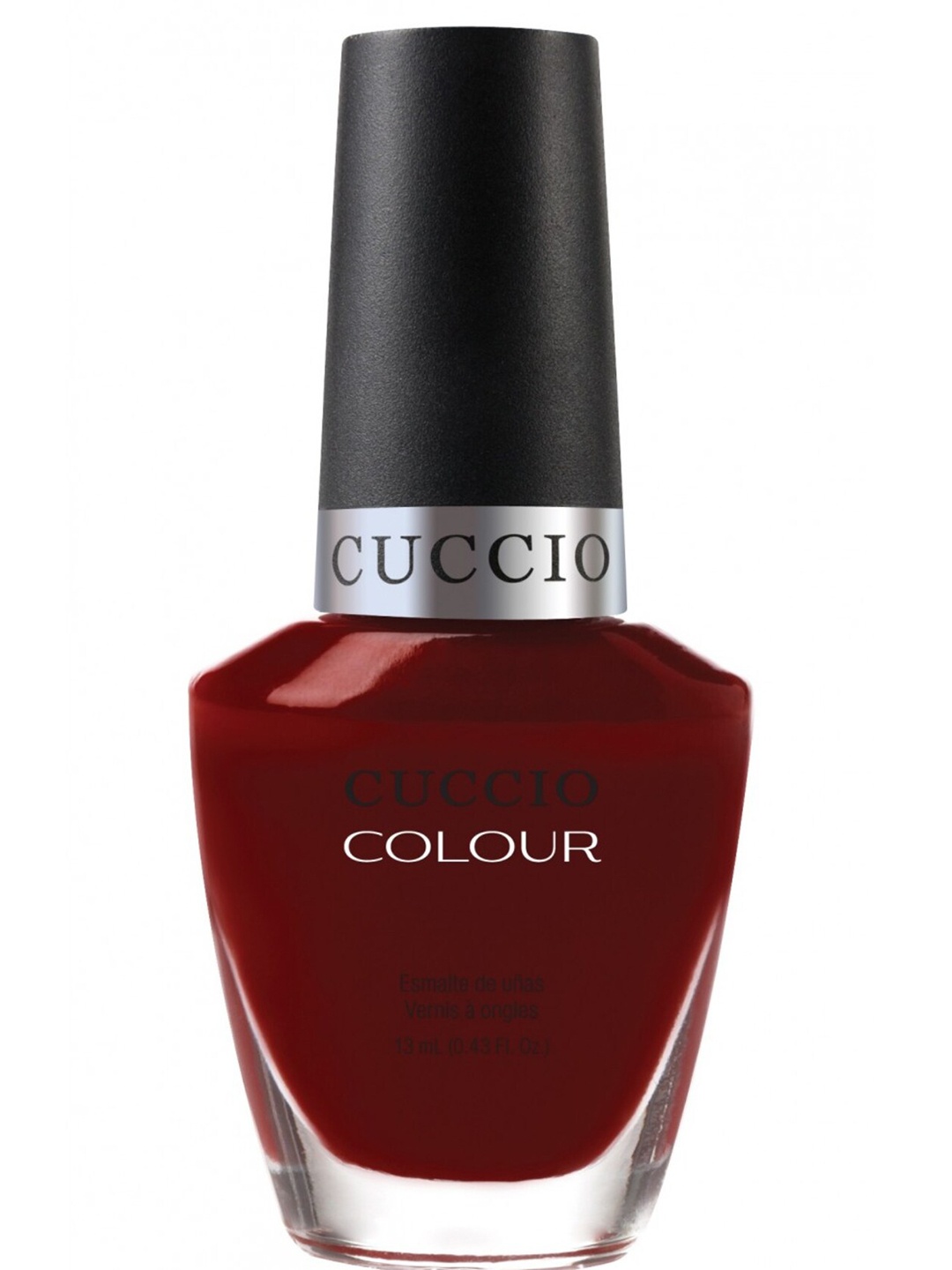 

Cuccio Colour Long Lasting Glossy Nail Polish - Red Eye To Shanghai 25-Free Formula 13 ml, Maroon
