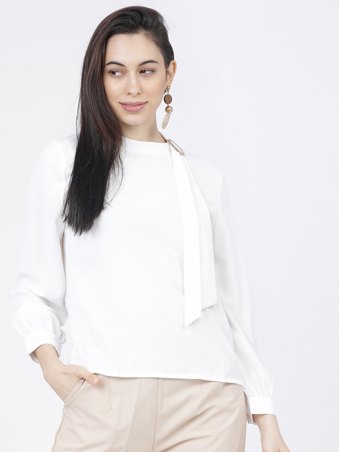 

Tokyo Talkies White Regular Top