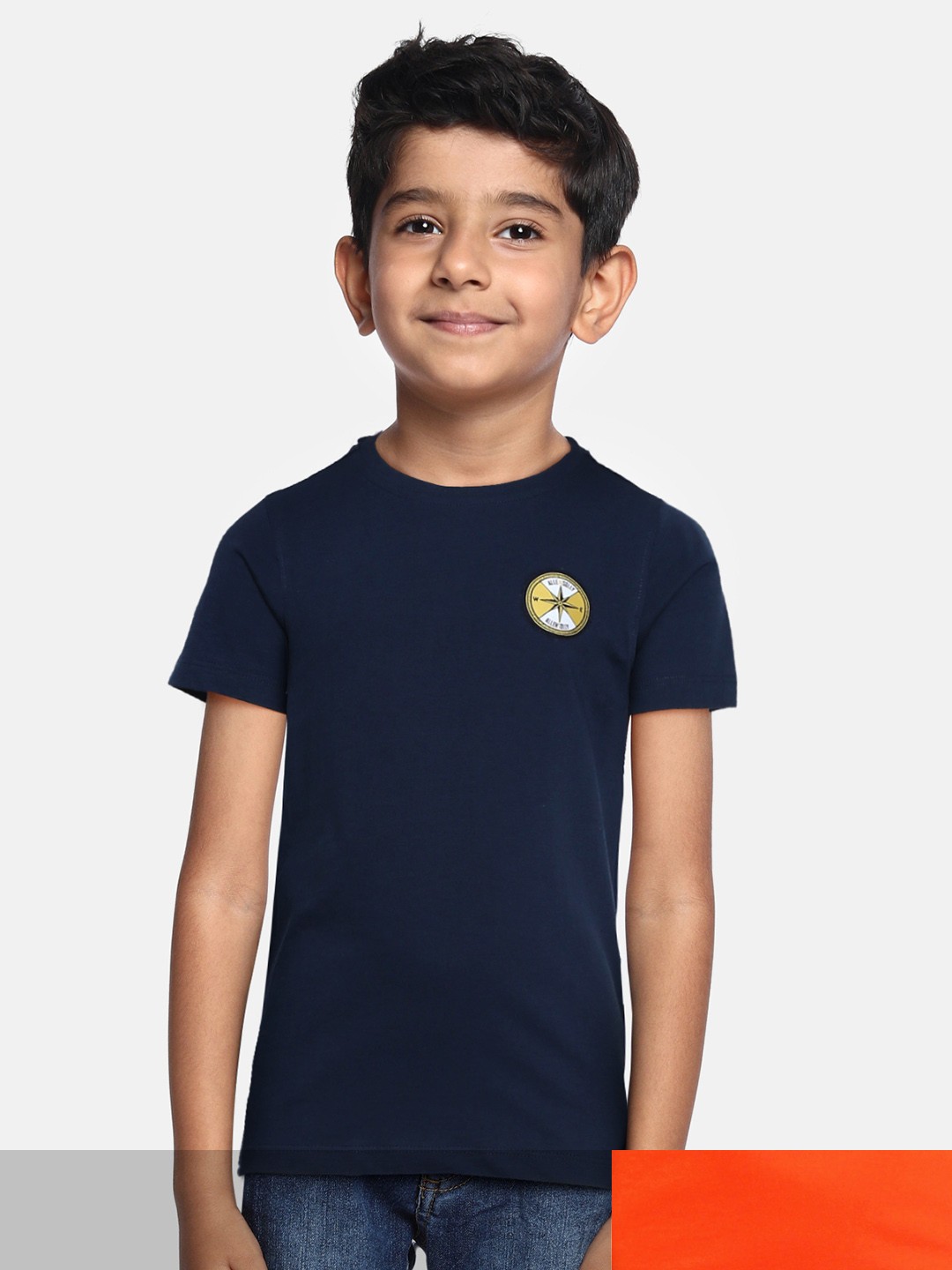 

Allen Solly Junior Boys Pack of 2 Pure Cotton Brand Logo Pure Cotton T-shirts, Orange