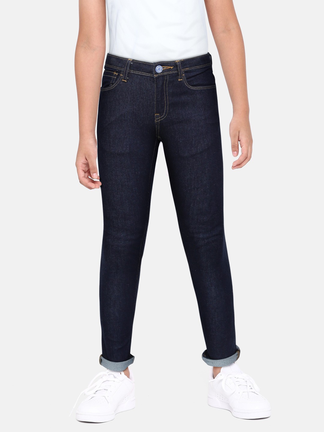 

Allen Solly Junior Boys Navy Blue Skinny Fit Stretchable Jeans