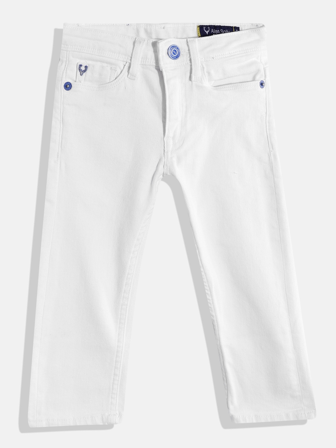 

Allen Solly Junior Boys Regular Fit Mid-Rise Stretchable Jeans, White