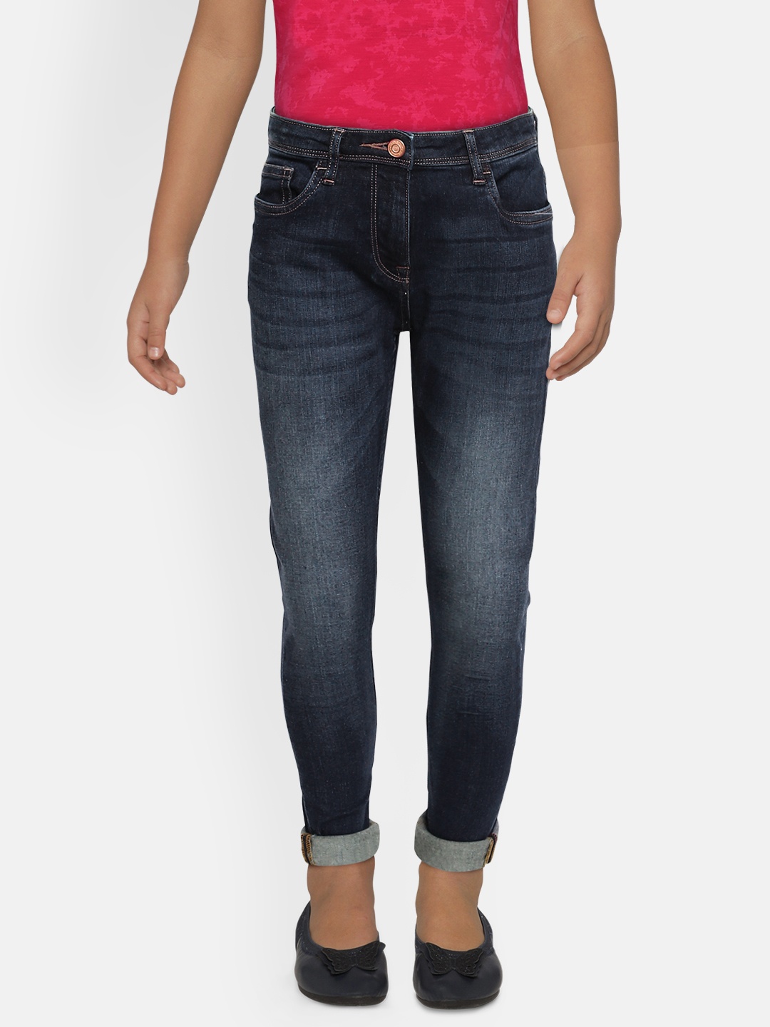 

Allen Solly Junior Girls Navy Blue Skinny Fit Stretchable Jeans
