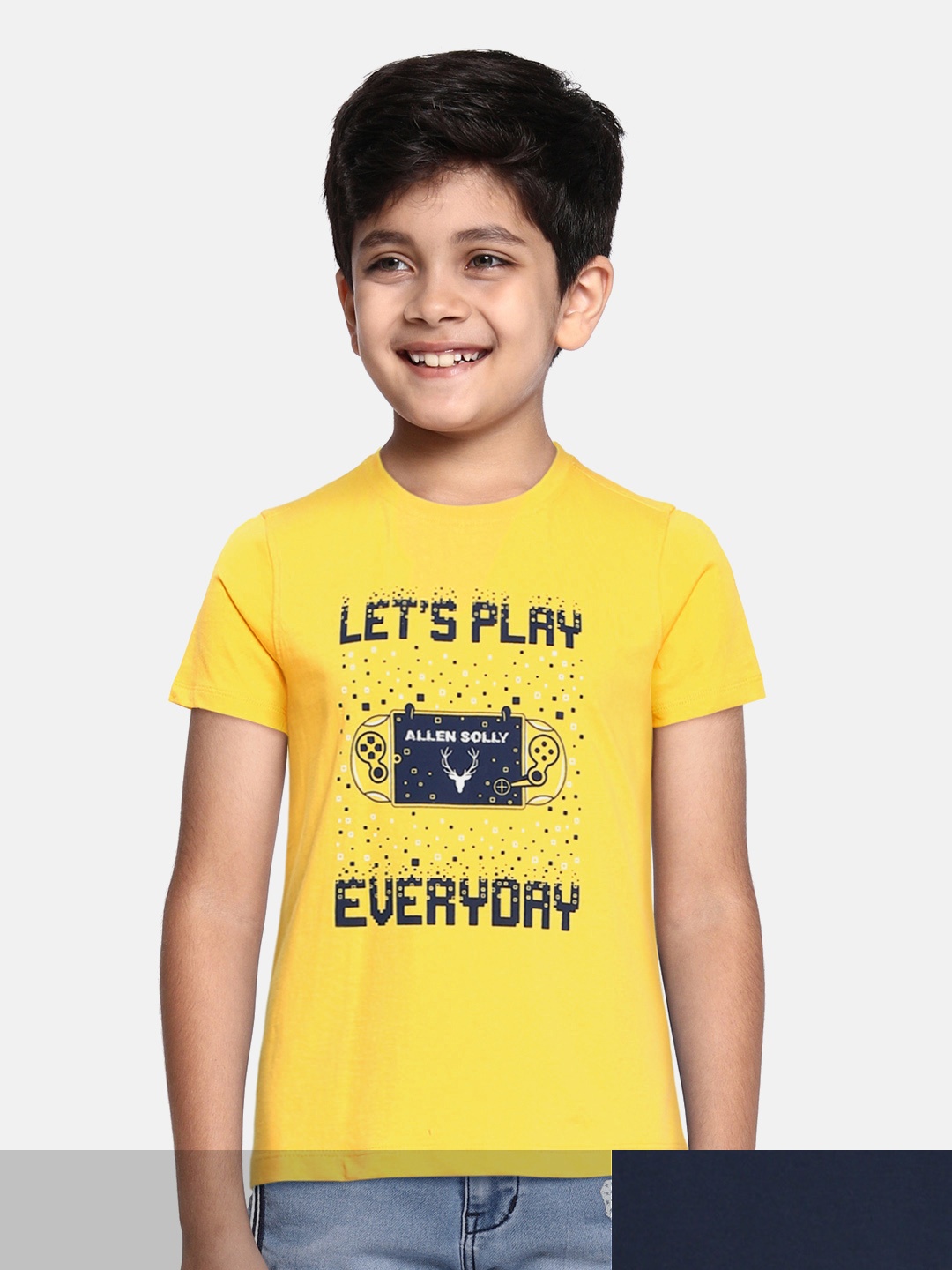 

Allen Solly Junior Boys Pack of 2 Pure Cotton Printed Pure Cotton T-shirts, Yellow