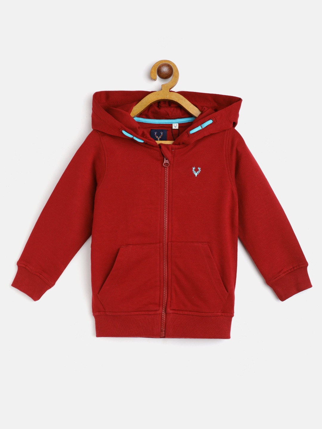 

Allen Solly Junior Boys Maroon Cotton Hooded Sweatshirt